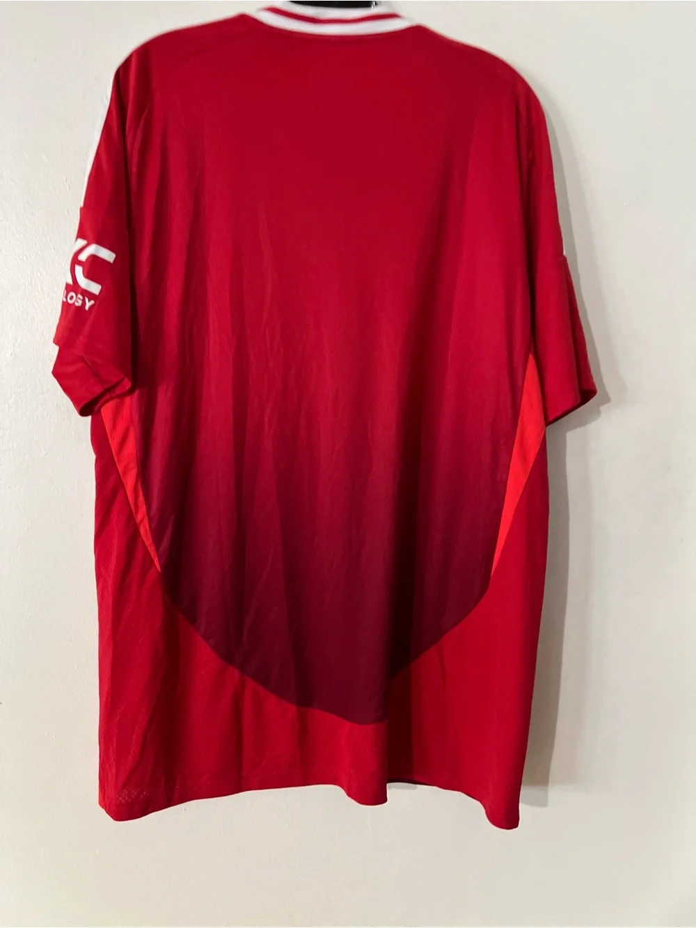 adidas Manchester United Red and White Home Jersey